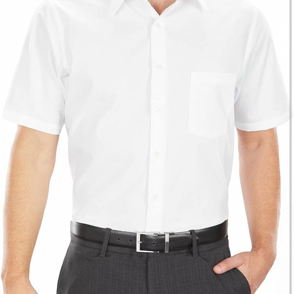 Men's White Short Sleeve Shirt